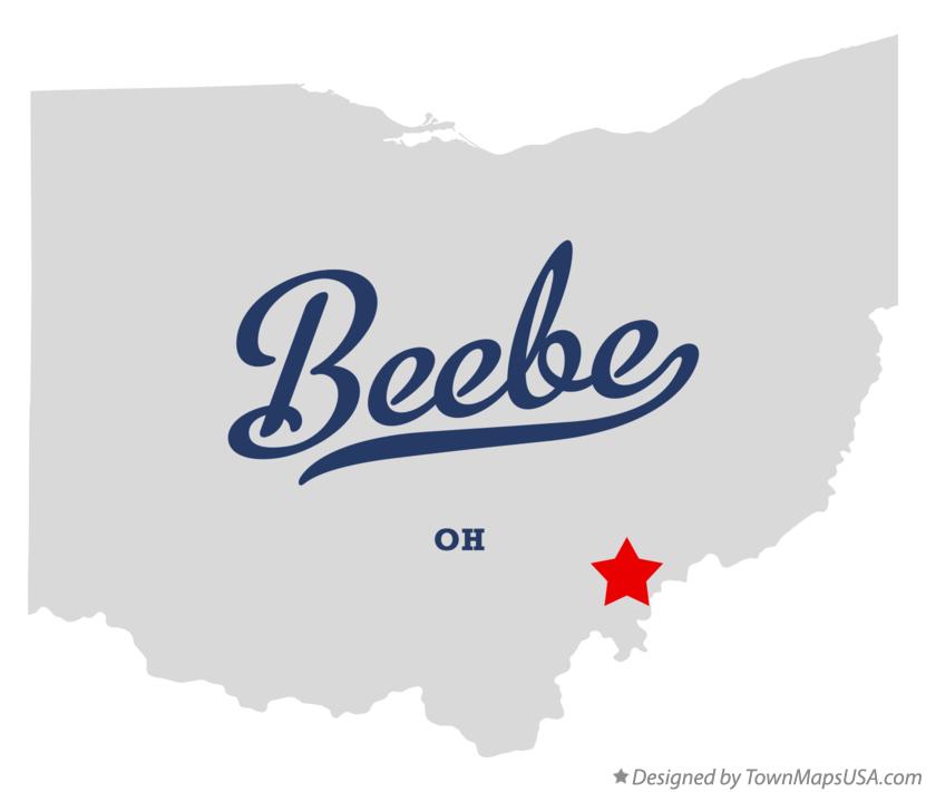 Map of Beebe Ohio OH