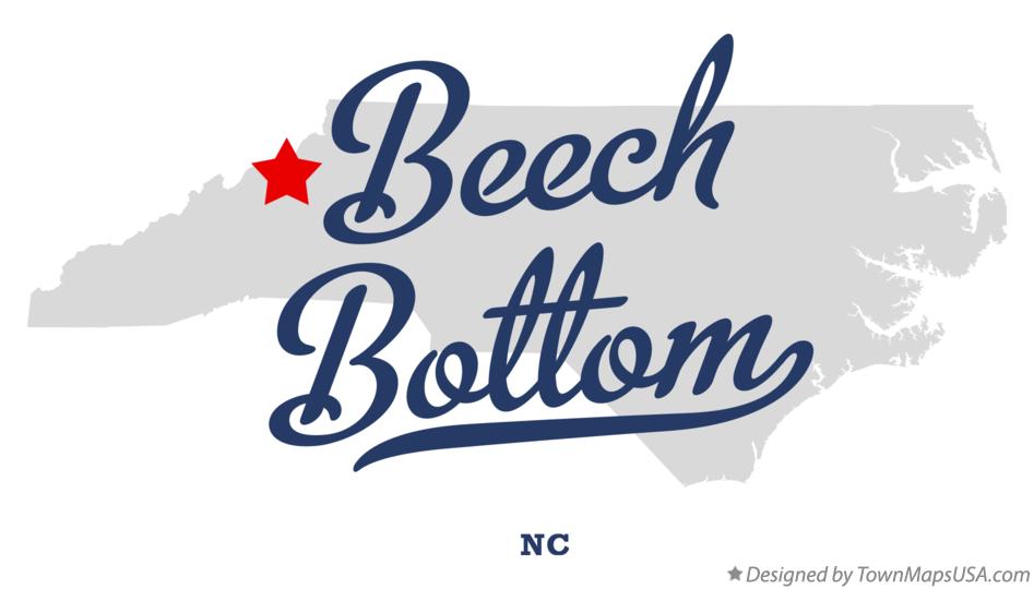Map of Beech Bottom North Carolina NC