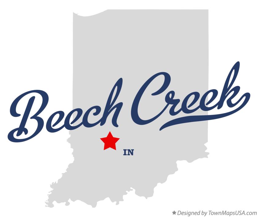 Map of Beech Creek Indiana IN