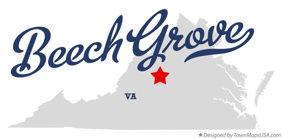 Map of Beech Grove Virginia VA