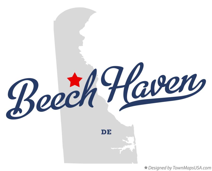 Map of Beech Haven Delaware DE