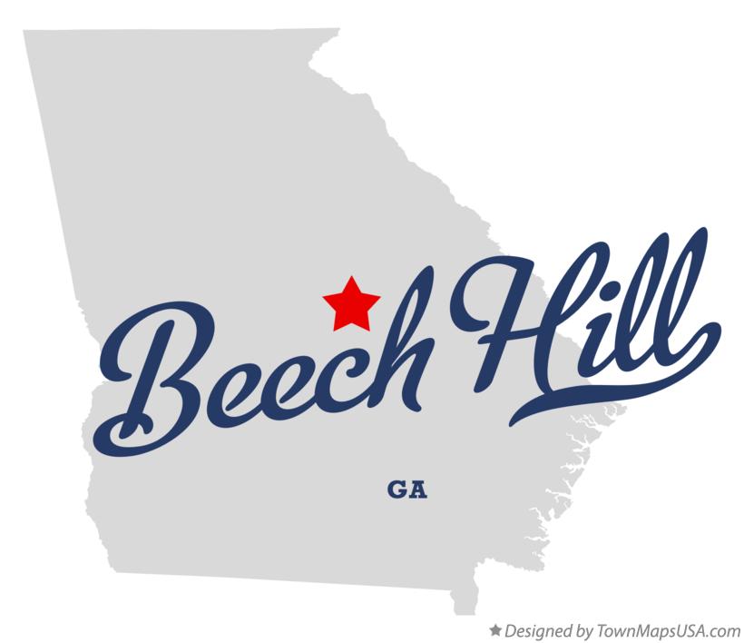 Map of Beech Hill Georgia GA