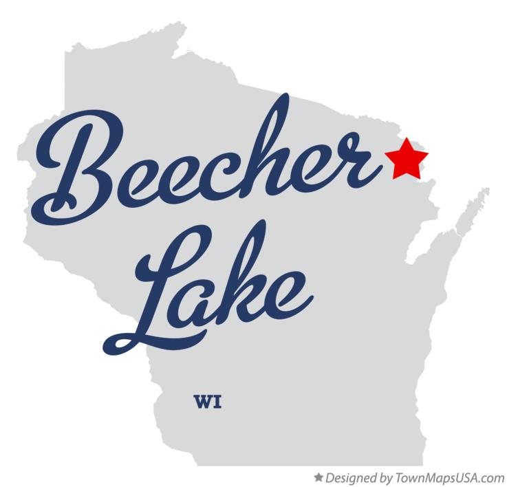 Map of Beecher Lake Wisconsin WI
