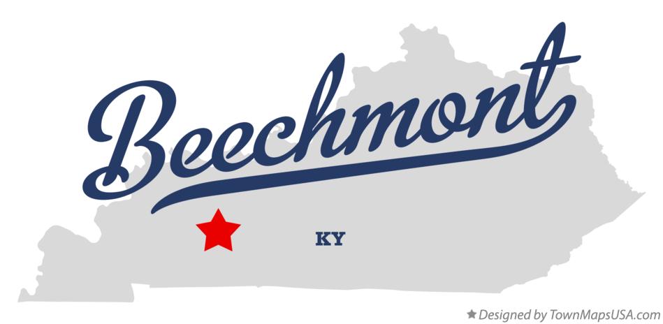 Map of Beechmont Kentucky KY