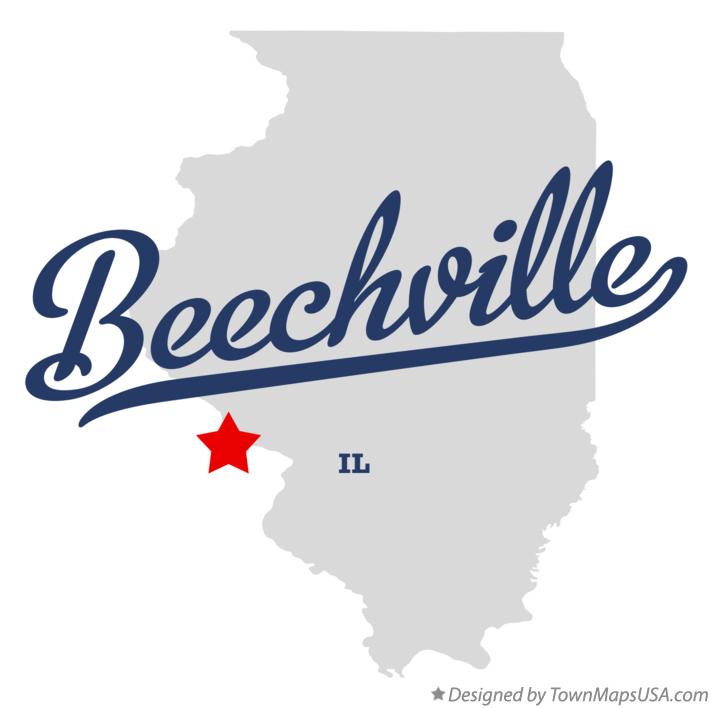 Map of Beechville Illinois IL
