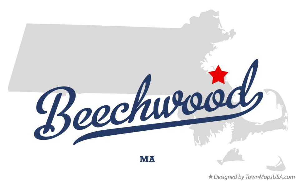 Map of Beechwood Massachusetts MA