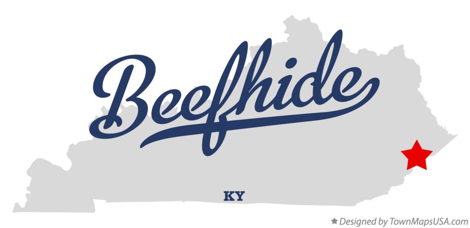 Map of Beefhide Kentucky KY