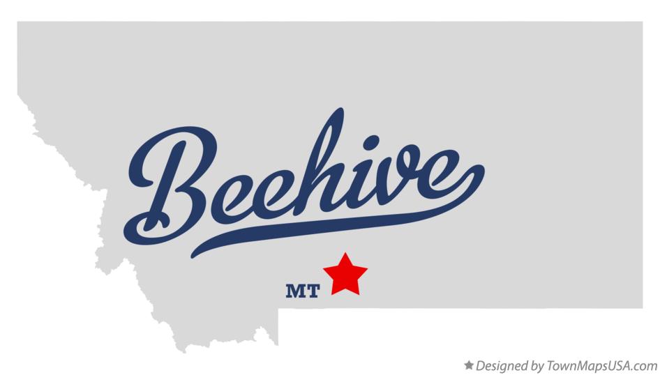 Map of Beehive Montana MT