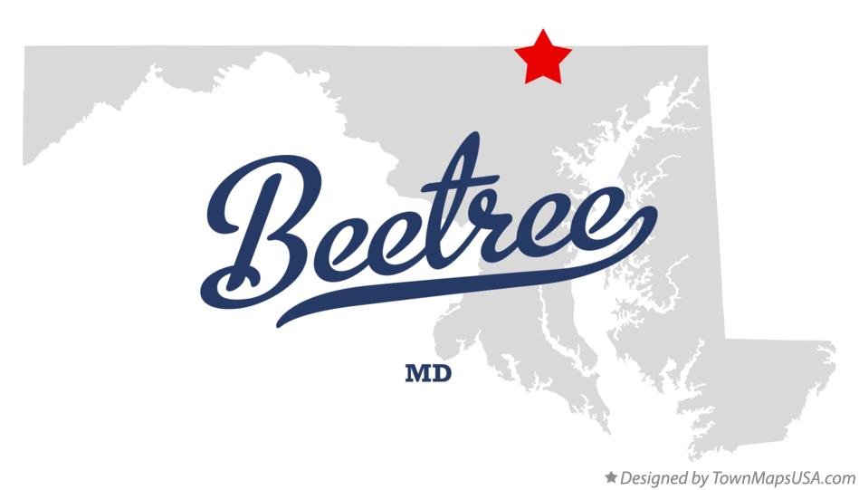 Map of Beetree Maryland MD