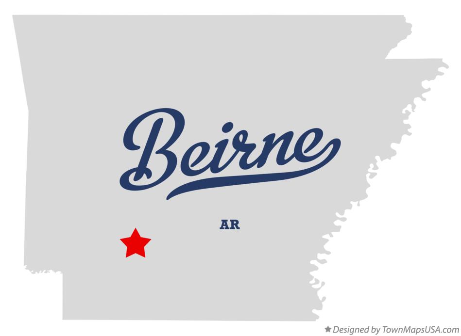 Map of Beirne Arkansas AR