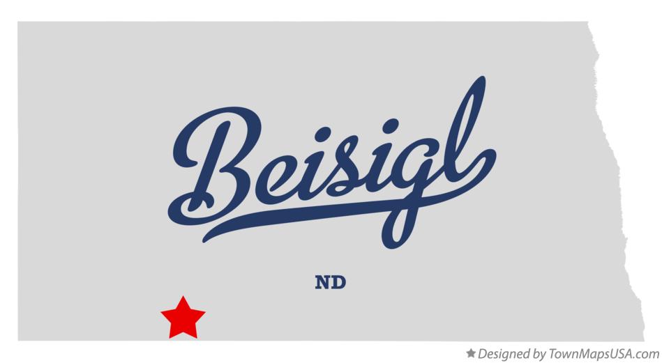 Map of Beisigl North Dakota ND