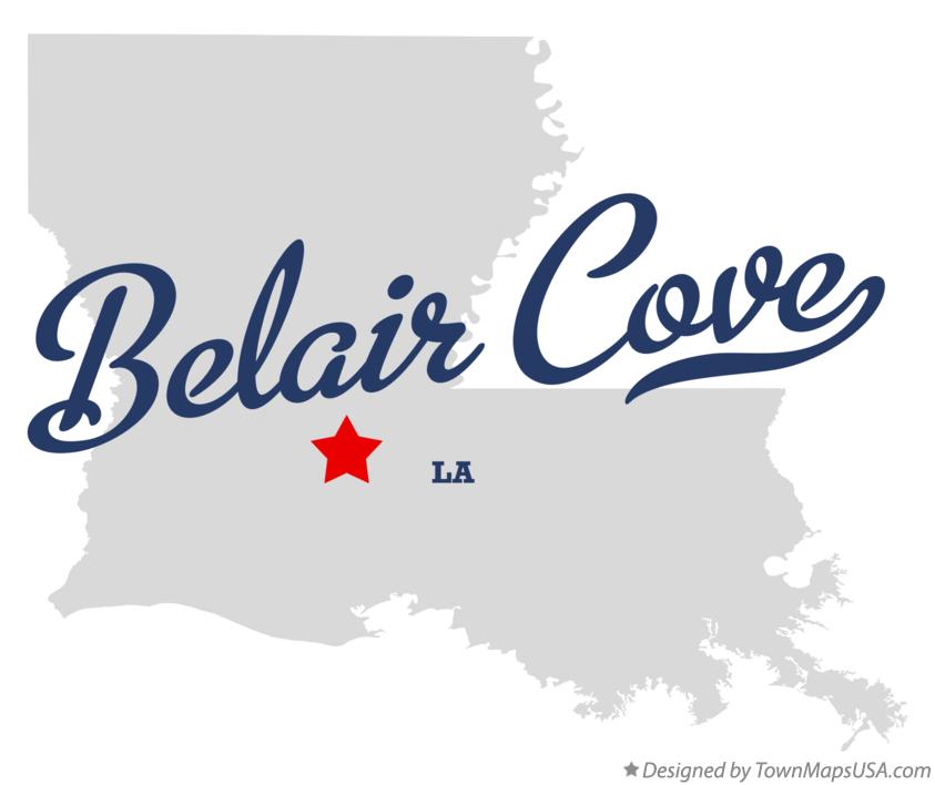 Map of Belair Cove Louisiana LA