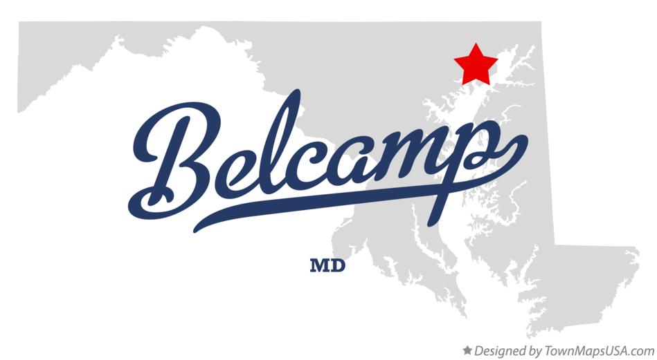 Map of Belcamp Maryland MD