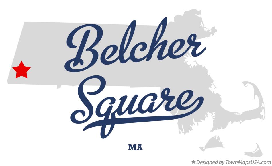 Map of Belcher Square Massachusetts MA