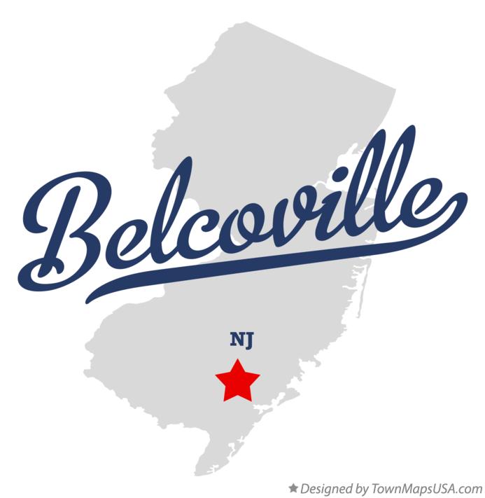 Map of Belcoville New Jersey NJ