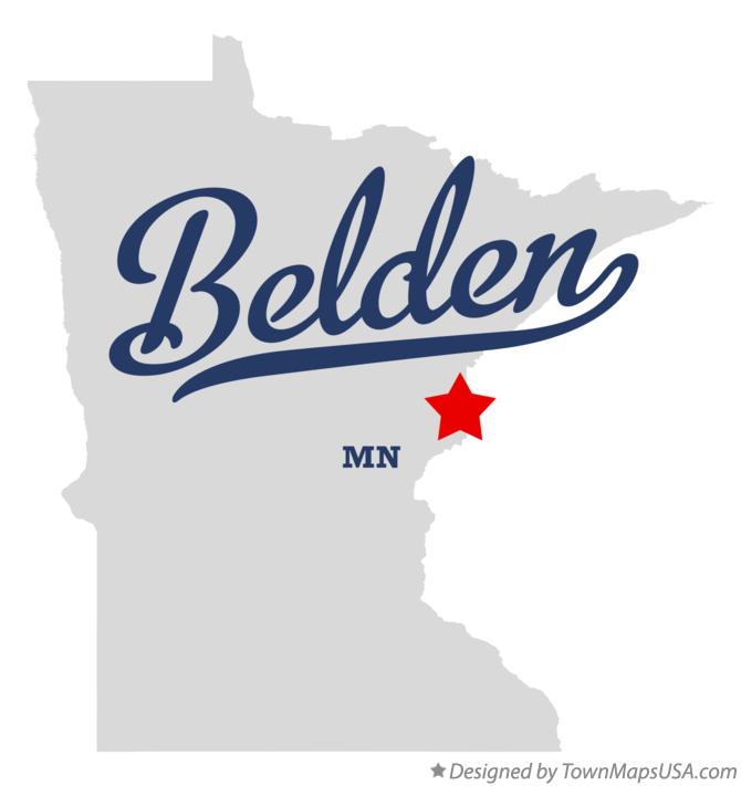 Map of Belden Minnesota MN