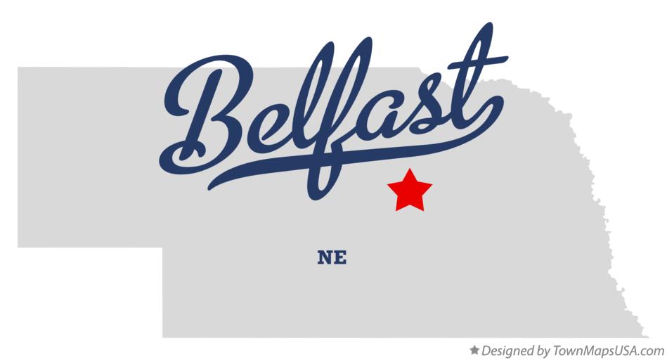 Map of Belfast Nebraska NE