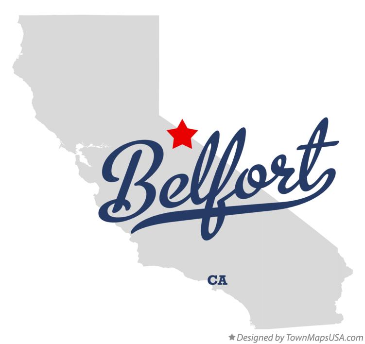 Map of Belfort California CA