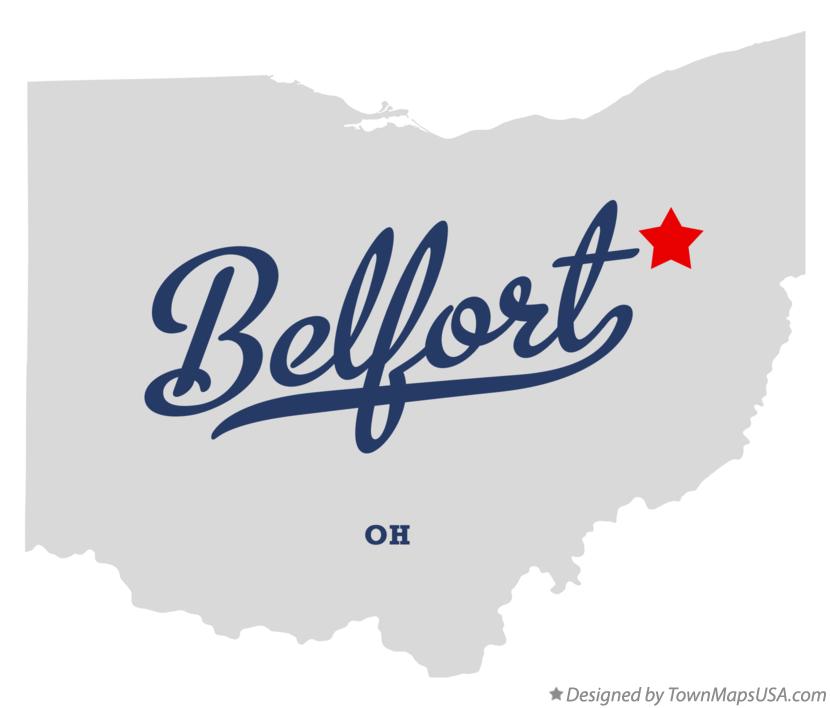Map of Belfort Ohio OH