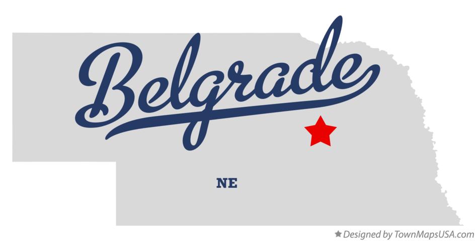 Map of Belgrade Nebraska NE