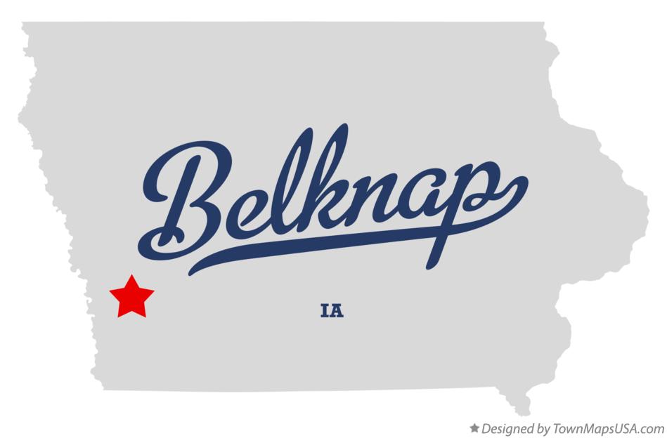 Map of Belknap Iowa IA
