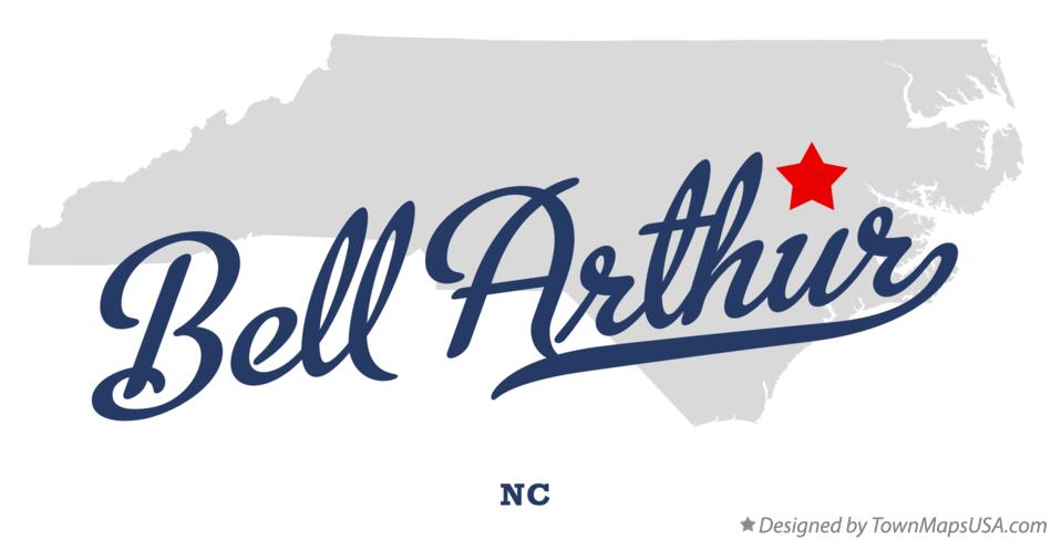 Map of Bell Arthur North Carolina NC