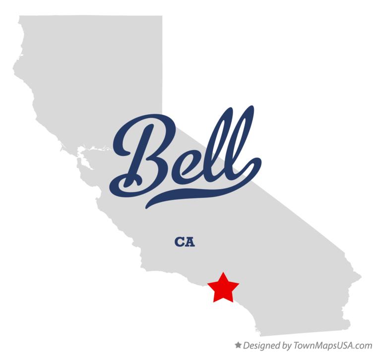 Map of Bell California CA