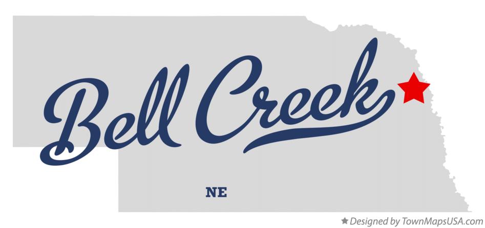 Map of Bell Creek Nebraska NE