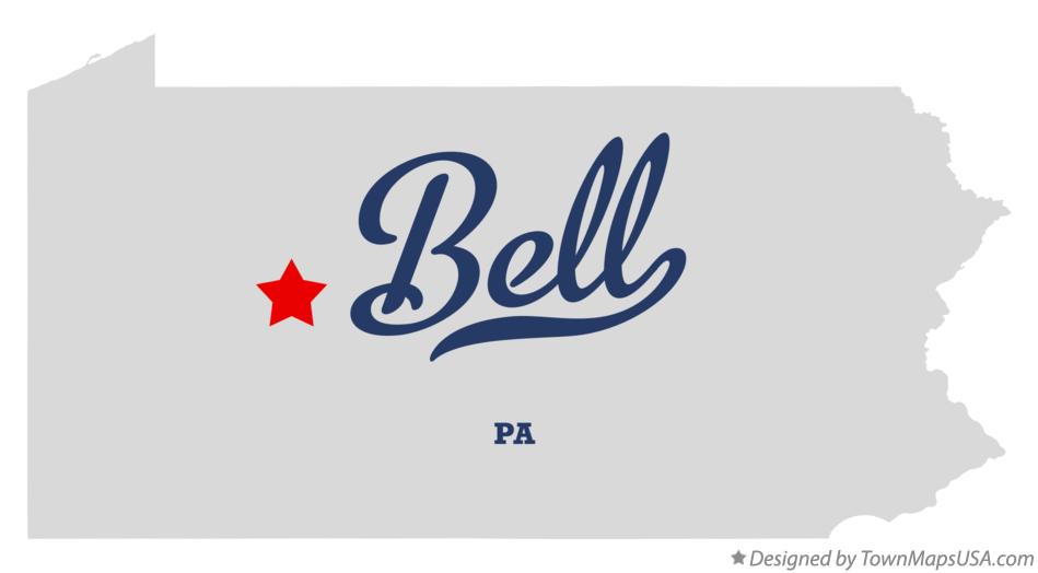 Map of Bell Pennsylvania PA