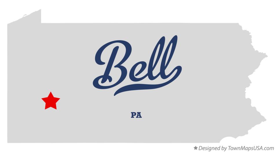Map of Bell Pennsylvania PA