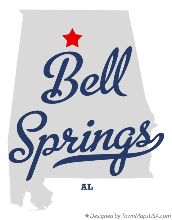 Map of Bell Springs Alabama AL