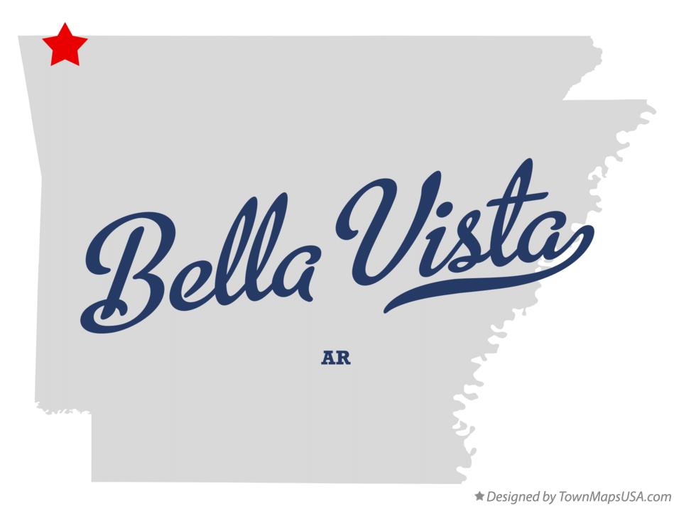 Map of Bella Vista Arkansas AR