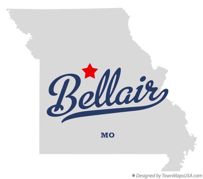 Map of Bellair Missouri MO