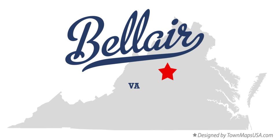 Map of Bellair Virginia VA