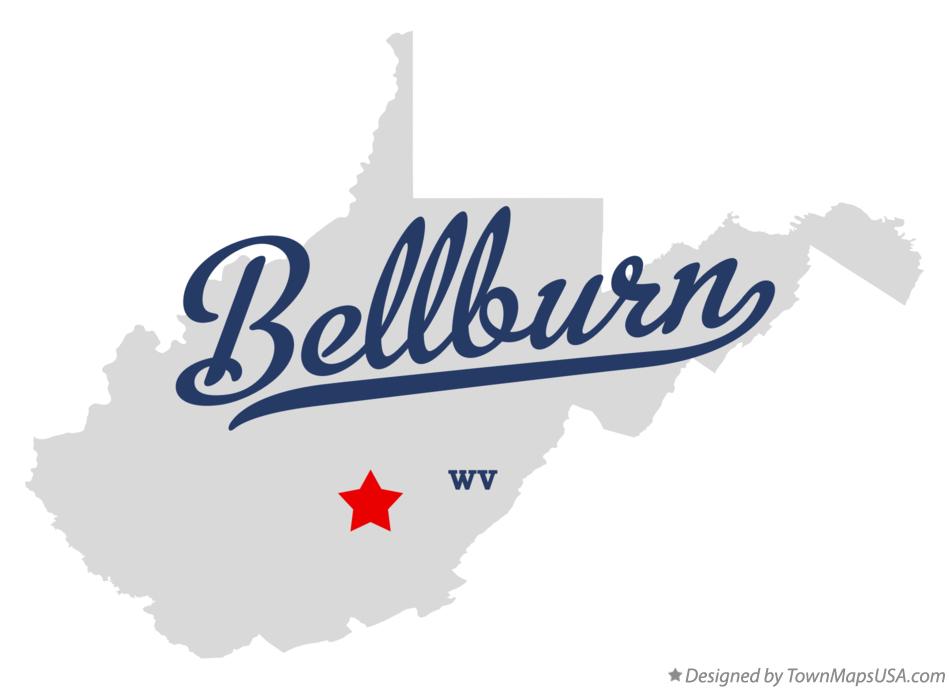 Map of Bellburn West Virginia WV