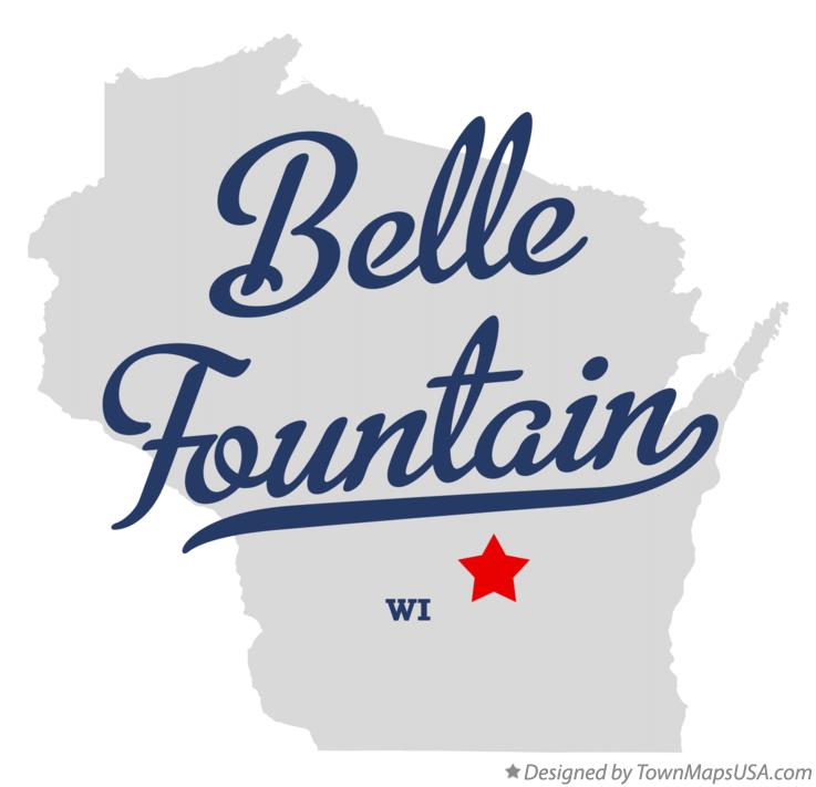Map of Belle Fountain Wisconsin WI