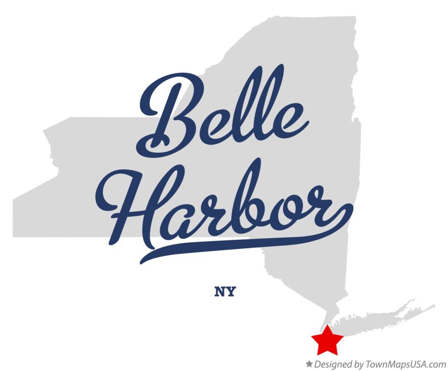 Map of Belle Harbor New York NY