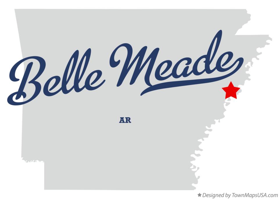 Map of Belle Meade Arkansas AR