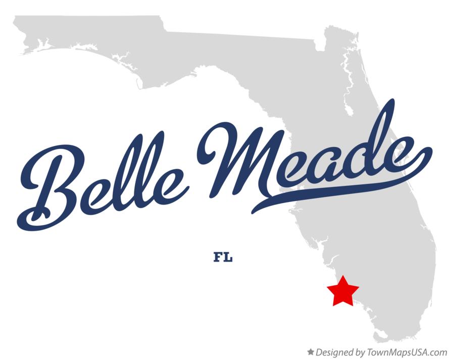 Map of Belle Meade Florida FL