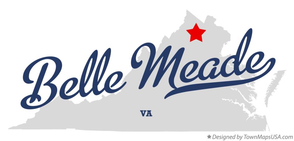 Map of Belle Meade Virginia VA
