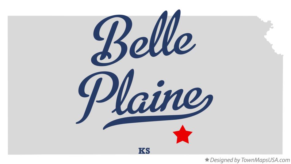 Map of Belle Plaine Kansas KS