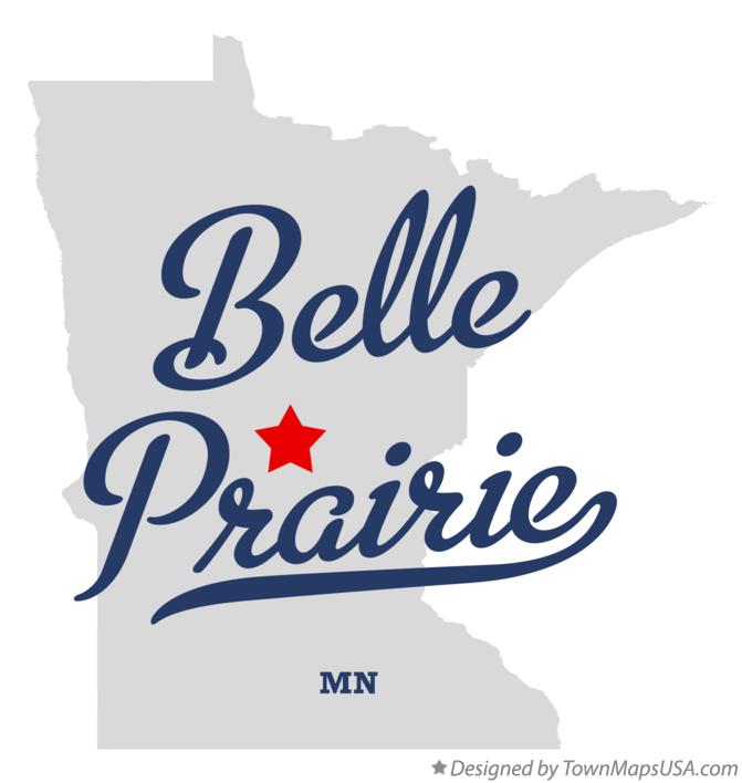 Map of Belle Prairie Minnesota MN