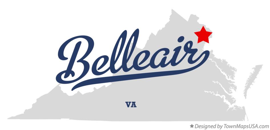 Map of Belleair Virginia VA