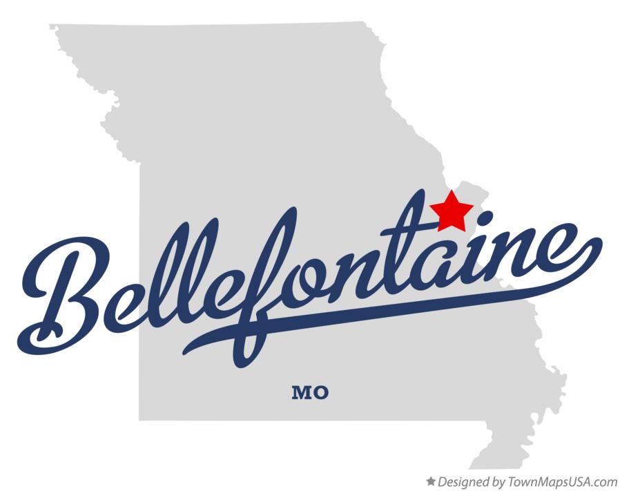 Map of Bellefontaine Missouri MO