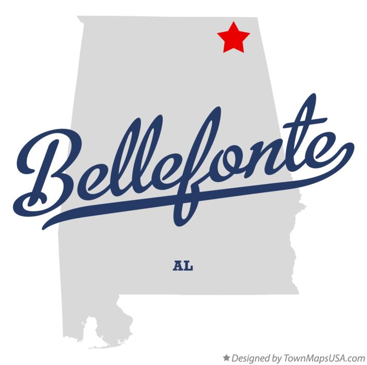 Map of Bellefonte Alabama AL