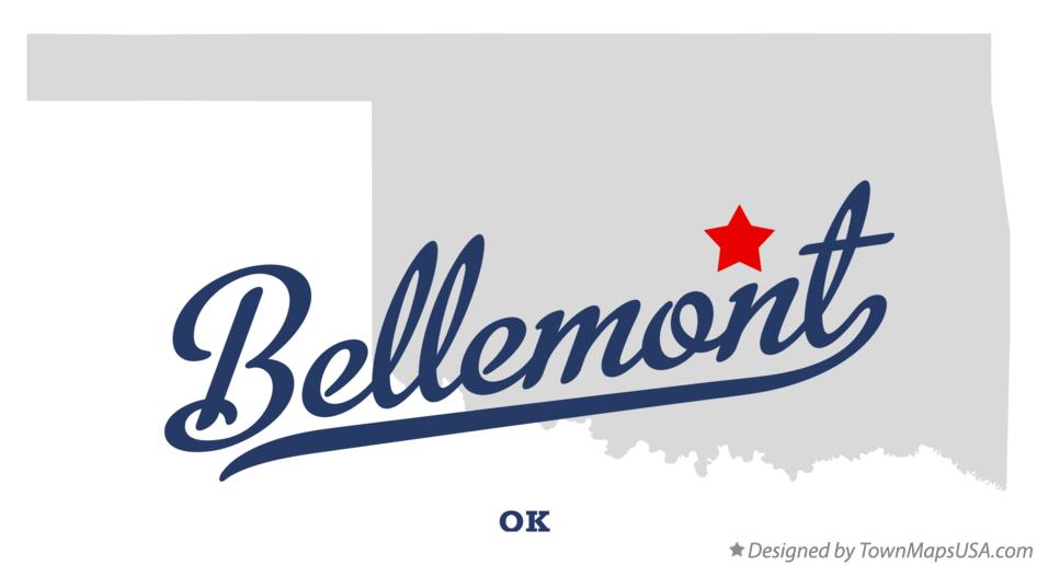 Map of Bellemont Oklahoma OK
