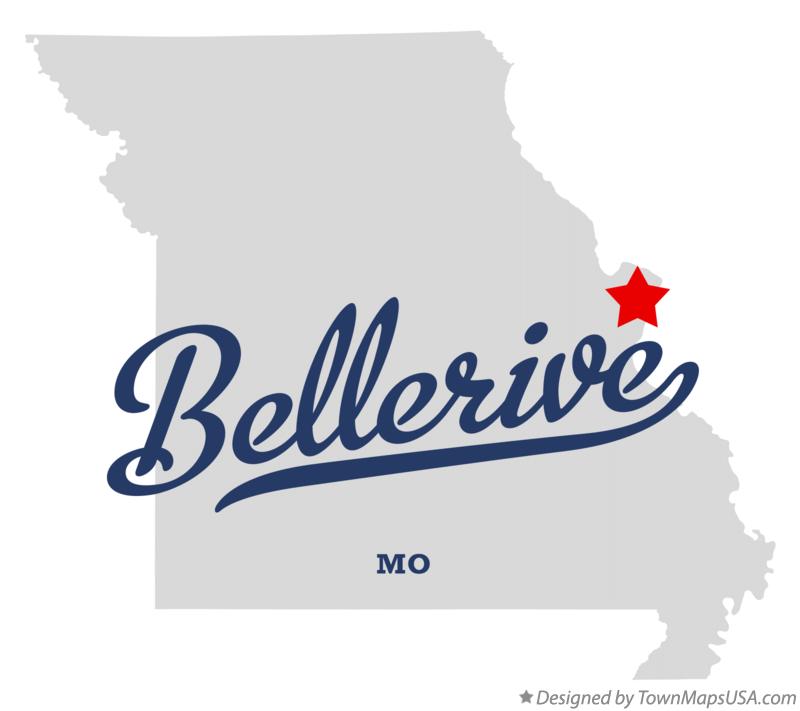 Map of Bellerive Missouri MO