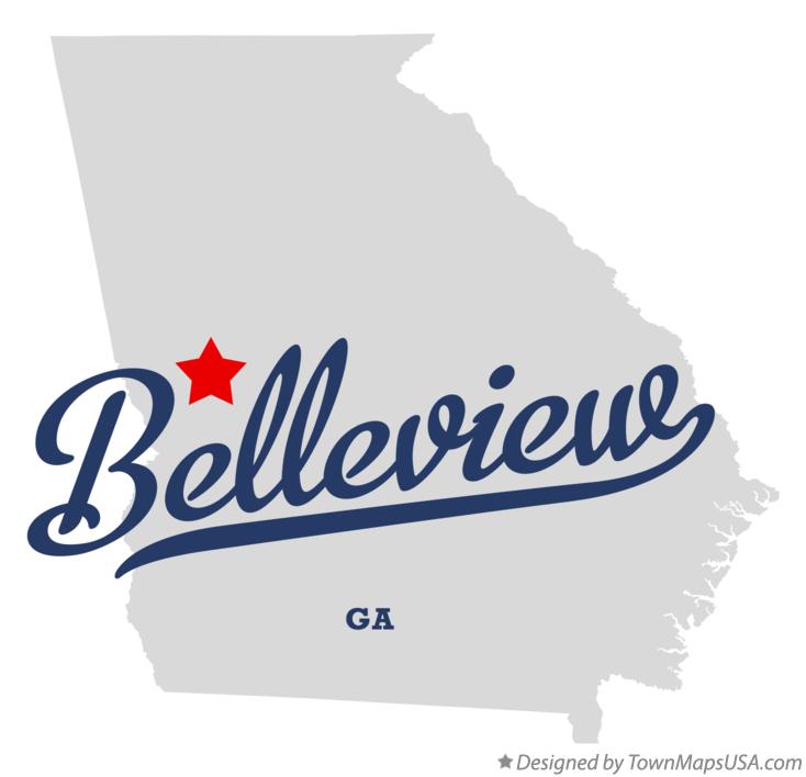 Map of Belleview Georgia GA
