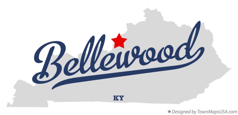 Map of Bellewood Kentucky KY