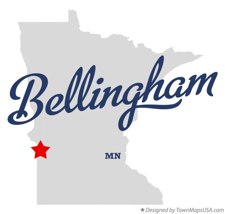 Map of Bellingham Minnesota MN
